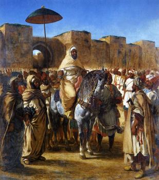 歐仁 德拉尅洛瓦 The Sultan of Morocco and his Entourage 歐仁 德拉尅洛瓦 The Sultan of Morocco and his Entourage